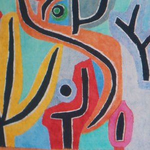 パウル・クレー「ルゥ（ツェルン）の近くの公園」アートポスター（フレーム付き） / Paul Klee “Park near Lu.” 絵画・名画［額入り］5