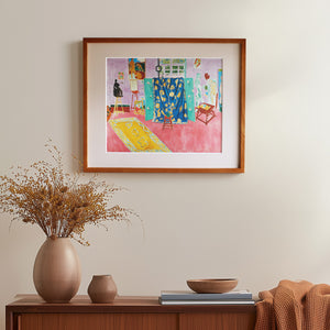 アンリ・マティス 「薔薇色のアトリエ」アートポスター（フレーム付き） /  Henri Matisse “The Pink Studio” 絵画・名画［額入り］0