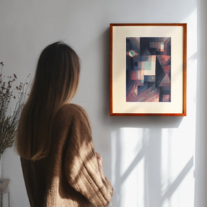 パウル・クレー「抽象。赤と緑のグラデーション 」アートポスター（フレーム付き） / Paul Klee “Abstract. Red and Green Gradation” 絵画・名画［額入り］0