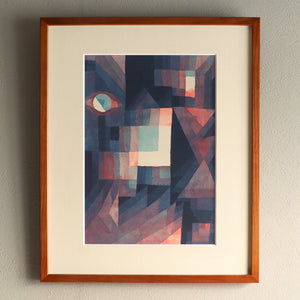 パウル・クレー「抽象。赤と緑のグラデーション 」アートポスター（フレーム付き） / Paul Klee “Abstract. Red and Green Gradation” 絵画・名画［額入り］2