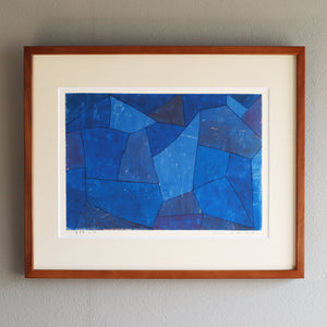 パウル・クレー「夜の岩」アートポスター（フレーム付き） / Paul Klee “Rocks at Night” 絵画・名画［額入り］1