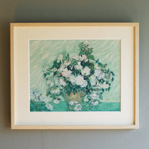 フィンセント・ファン・ゴッホ 「薔薇」アートポスター（フレーム付き） / Vincent van Gogh “Roses”名画・絵画［額入り］1