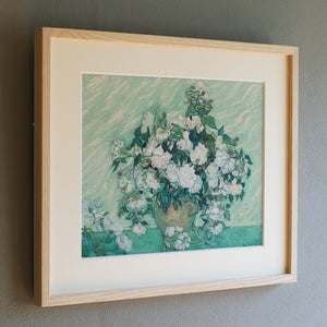 フィンセント・ファン・ゴッホ 「薔薇」アートポスター（フレーム付き） / Vincent van Gogh “Roses”名画・絵画［額入り］2