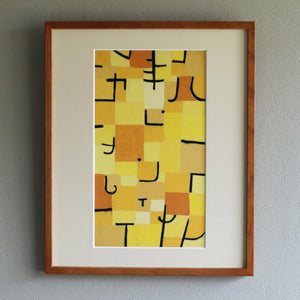 パウル・クレー「黄色の評示」アートポスター（フレーム付き） / Paul Klee “Signs In Yellow (1937)” 絵画・名画［額入り］1