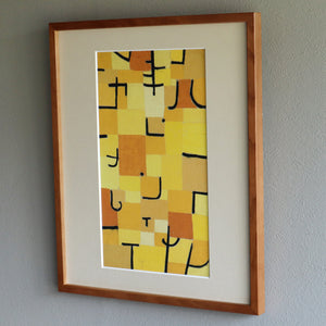 パウル・クレー「黄色の評示」アートポスター（フレーム付き） / Paul Klee “Signs In Yellow (1937)” 絵画・名画［額入り］3
