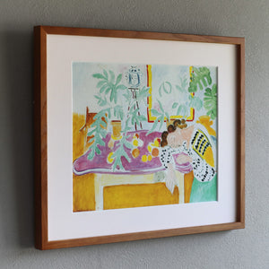 アンリ・マティス 「眠る女と静物」アートポスター（フレーム付き） /  Henri Matisse “Still Life with a Sleeping Woman” 絵画・名画［額入り］2