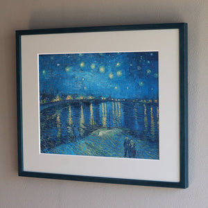 フィンセント・ファン・ゴッホ 「ローヌ川の星月夜」アートポスター（フレーム付き）3