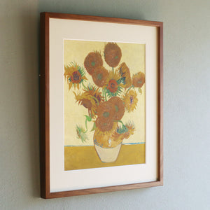 フィンセント・ファン・ゴッホ 「15輪のひまわり ロンドン・ナショナル・ギャラリー版（4枚目）」アートポスター（フレーム付き）2