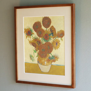 フィンセント・ファン・ゴッホ 「15輪のひまわり ロンドン・ナショナル・ギャラリー版（4枚目）」アートポスター（フレーム付き）3