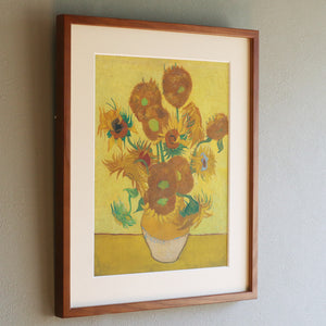 フィンセント・ファン・ゴッホ 「ひまわり アムステルダム版（6枚目）」アートポスター（フレーム付き）2