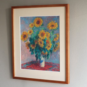 クロード・モネ 「ひまわり」アートポスター（フレーム付き） / Claude Monet“Bouquet of Sunflowers”名画・絵画［額入り］3