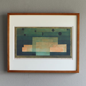 パウル・クレー「神殿の上の大空」アートポスター（フレーム付き） / Paul Klee “The Firmament Above the Temple (1922)” 絵画・名画［額入り］1