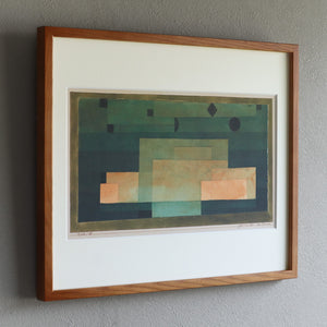 パウル・クレー「神殿の上の大空」アートポスター（フレーム付き） / Paul Klee “The Firmament Above the Temple (1922)” 絵画・名画［額入り］2