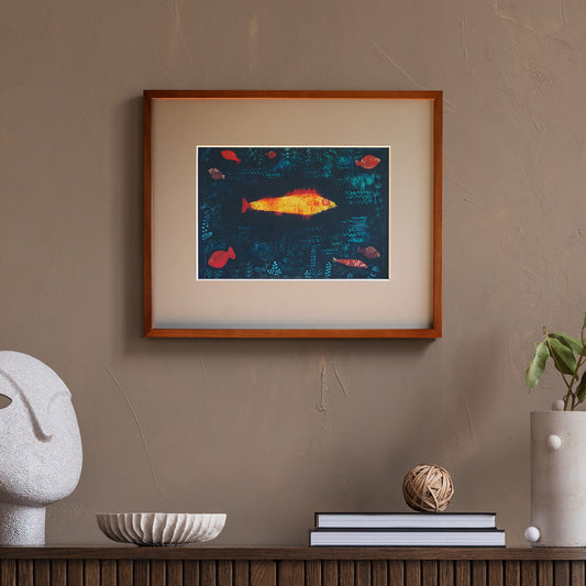 パウル・クレー「黄金の魚」アートポスター（フレーム付き） / Paul Klee “The Goldfish” 絵画・名画［額入り］0