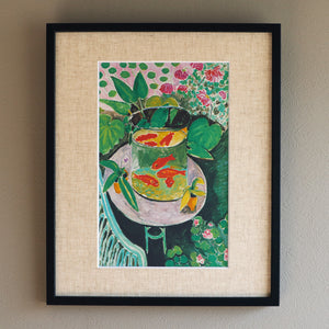 アンリ・マティス 「金魚」アートポスター（フレーム付き） / Henri Matisse “The Goldfish”名画・絵画［額入り］1