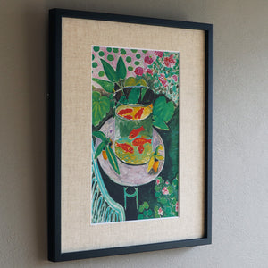 アンリ・マティス 「金魚」アートポスター（フレーム付き） / Henri Matisse “The Goldfish”名画・絵画［額入り］2