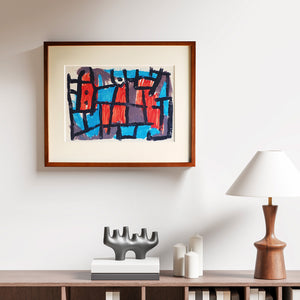 パウル・クレー「ある夜の前の時間」アートポスター（フレーム付き） / Paul Klee “The Hour Before One Night” 絵画・名画［額入り］0