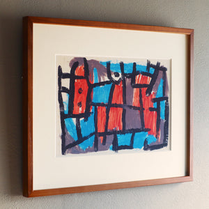 パウル・クレー「ある夜の前の時間」アートポスター（フレーム付き） / Paul Klee “The Hour Before One Night” 絵画・名画［額入り］2