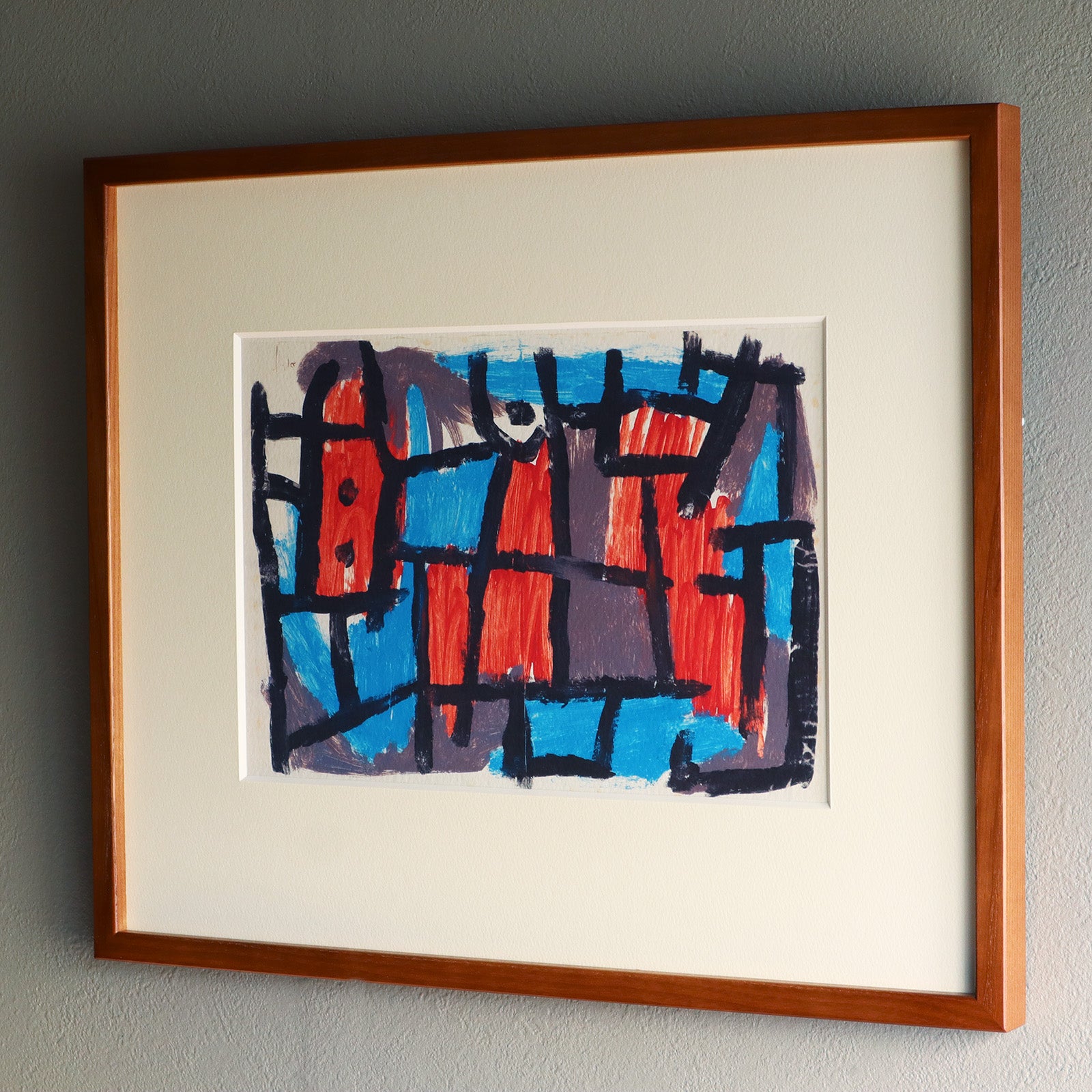 パウル・クレー、Paul Klee、【アルプスの谷間】、希少な画集画