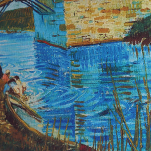 フィンセント・ファン・ゴッホ 「アルルの跳ね橋」アートポスター（フレーム付き）6