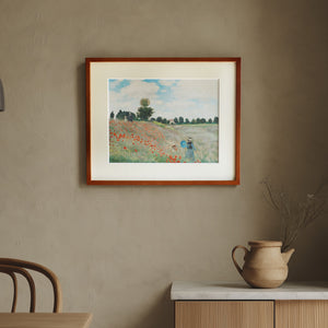 クロード・モネ 「アルジャントゥイユのひなげし」アートポスター（フレーム付き） / Claude Monet“The Poppy field near Argenteuil”名画・絵画［額入り］0