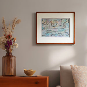 パウル・クレー「デュイスブルクのライン川」アートポスター（フレーム付き） / Paul Klee “The Rhine at Duisburg (1937)”絵画・名画［額入り］0