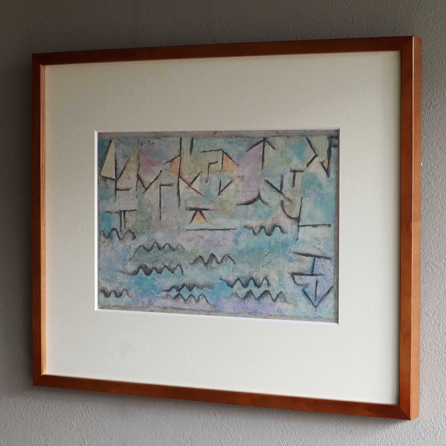 パウル・クレー「デュイスブルクのライン川」アートポスター（フレーム付き） / Paul Klee “The Rhine at Duisburg (1937)”絵画・名画［額入り］3