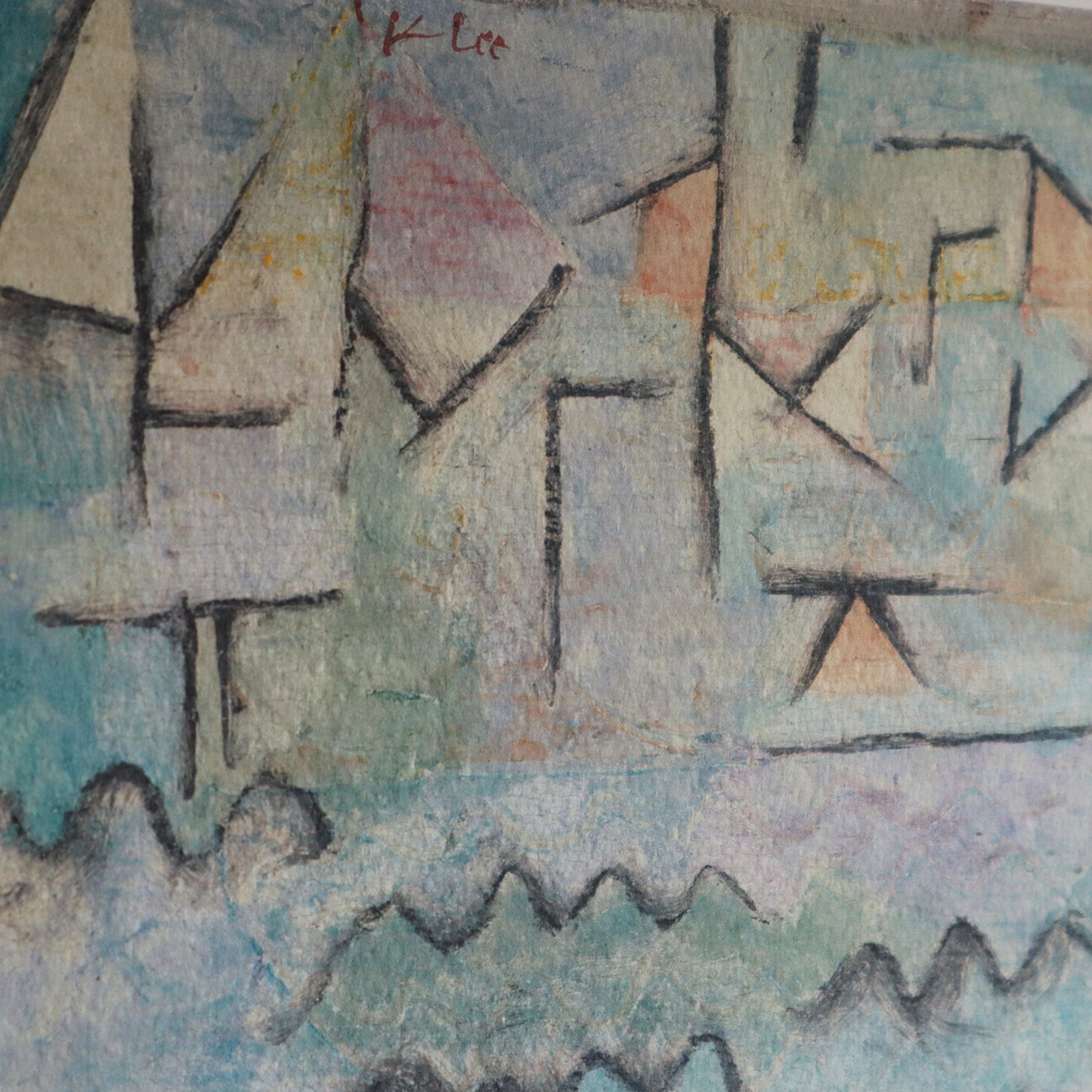 パウル・クレー「デュイスブルクのライン川」アートポスター（フレーム付き） / Paul Klee “The Rhine at Duisburg (1937)”絵画・名画［額入り］5