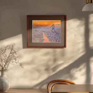 フィンセント・ファン・ゴッホ 「種を蒔く人」アートポスター（フレーム付き）0