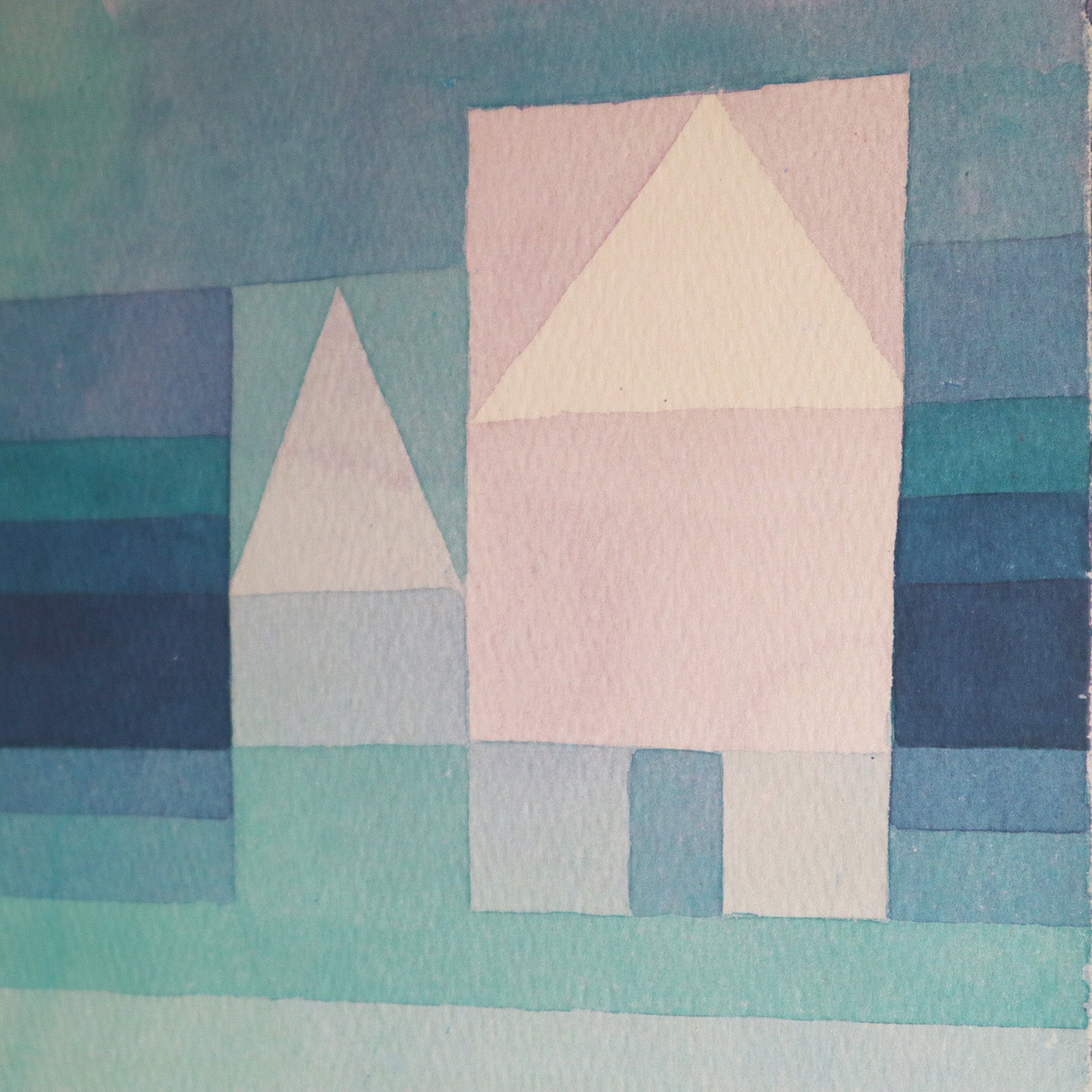 パウル・クレー「3つの家」アートポスター（フレーム付き） / Paul Klee “Three Houses” 絵画・名画［額入り］6