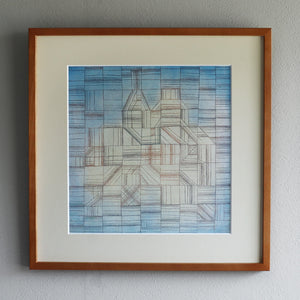 パウル・クレー「変奏曲（進行するモチーフ） (1927)」アートポスター（フレーム付き） / Paul Klee “Variations (Progressive Motif) (1927)” 絵画・名画［額入り］1