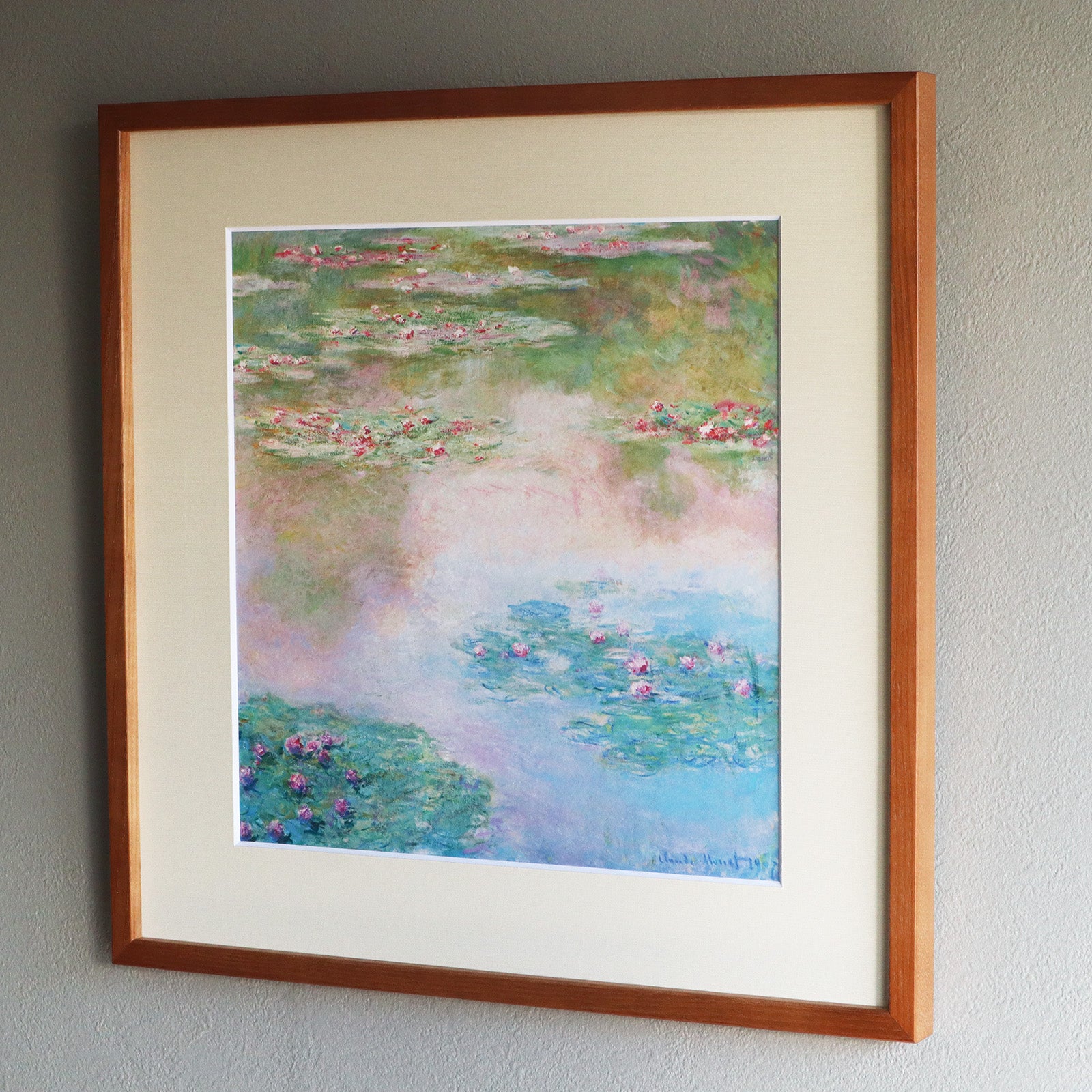 クロード・モネ、「Water Lilies」、厳選、希少大判画集・額装画 クロード・モネ、「Water Lilies」厳選、希少大判画集・額装画
