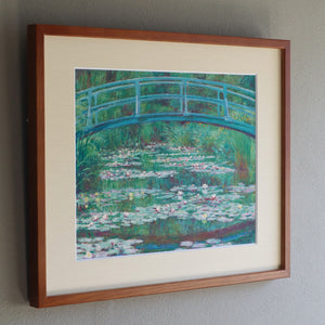 クロード・モネ 「ジヴェルニーの日本の橋と睡蓮の池 1899年」アートポスター（フレーム付き） / Claude Monet“Water Lilies and Japanese Bridge at Giverny”名画・絵画［額入り］2