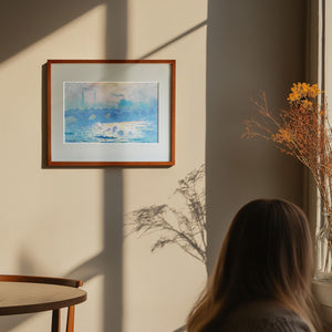 クロード・モネ 「ウォータールー橋」アートポスター（フレーム付き） / Claude Monet“Waterloo Bridge”名画・絵画［額入り］0