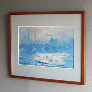 クロード・モネ 「ウォータールー橋」アートポスター（フレーム付き） / Claude Monet“Waterloo Bridge”名画・絵画［額入り］3