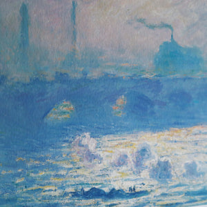 クロード・モネ 「ウォータールー橋」アートポスター（フレーム付き） / Claude Monet“Waterloo Bridge”名画・絵画［額入り］4