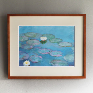 クロード・モネ 「睡蓮 1897-1899年」アートポスター（フレーム付き） / Claude Monet“Water Lilies 1897-1899”名画・絵画［額入り］1