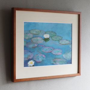 クロード・モネ 「睡蓮 1897-1899年」アートポスター（フレーム付き） / Claude Monet“Water Lilies 1897-1899”名画・絵画［額入り］2