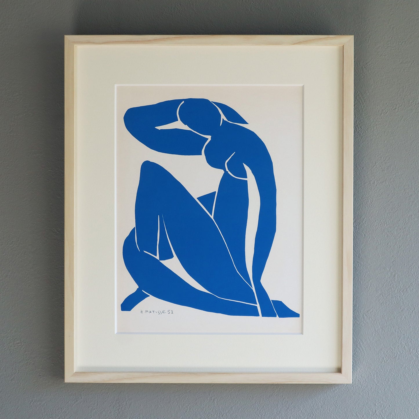 アンリ・マティス 「ブルーヌード II」アートポスター（フレーム付き） /  Henri Matisse “Blue Nude II” 絵画・名画［額入り］1