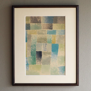パウル・クレー「居留地の最初の家」アートポスター（フレーム付き） / Paul Klee “First house of a settlement” 絵画・名画［額入り］1