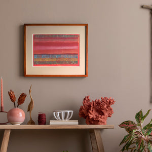 パウル・クレー「平らな風景」アートポスター（フレーム付き） / Paul Klee “Flat Landscape”絵画・名画［額入り］0