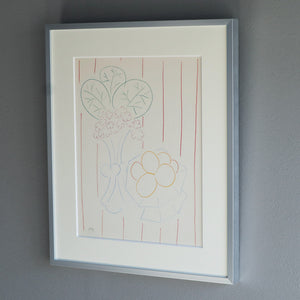 アンリ・マティス 「花と果実、縞模様の背景」アートポスター（フレーム付き） /  Henri Matisse “Fleurs et fruits, fond rayé (1942-44)” 絵画・名画［額入り］3