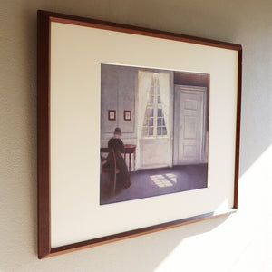 ヴィルヘルム・ハマスホイ 「ストランゲーゼからの日差しの差し込む部屋」アートポスター（ヴィンテージフレーム付き）絵画・名画［額入り］2