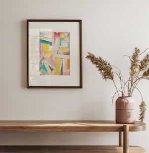 パウル・クレー「色づけされた角」アートポスター（フレーム付き）絵画・名画［額入り］0