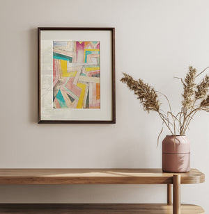 パウル・クレー「色づけされた角」アートポスター（フレーム付き） / Paul Klee “Colored horns” 絵画・名画［額入り］0