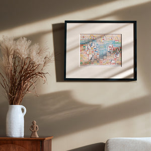 パウル・クレー「プロヴァンスの海岸 6」アートポスター（フレーム付き）絵画・名画［額入り］0