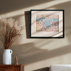 パウル・クレー「プロヴァンスの海岸 6」アートポスター（フレーム付き） / Paul Klee “Côte de Provence 6” 絵画・名画［額入り］0