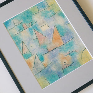 パウル・クレー「ヨットの浮かぶ港」アートポスター（フレーム付き） / Paul Klee “Harbour with sailing ships”絵画・名画［額入り］5