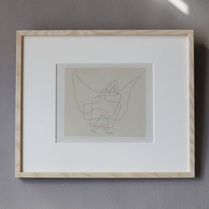 パウル・クレー「天使たちに護られて」 アートポスター（フレーム付き ）絵画・名画［額入り］1