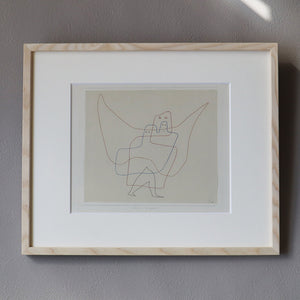 パウル・クレー「天使たちに護られて」 アートポスター（フレーム付き / Paul Klee “In Angels Care” 絵画・名画［額入り］1